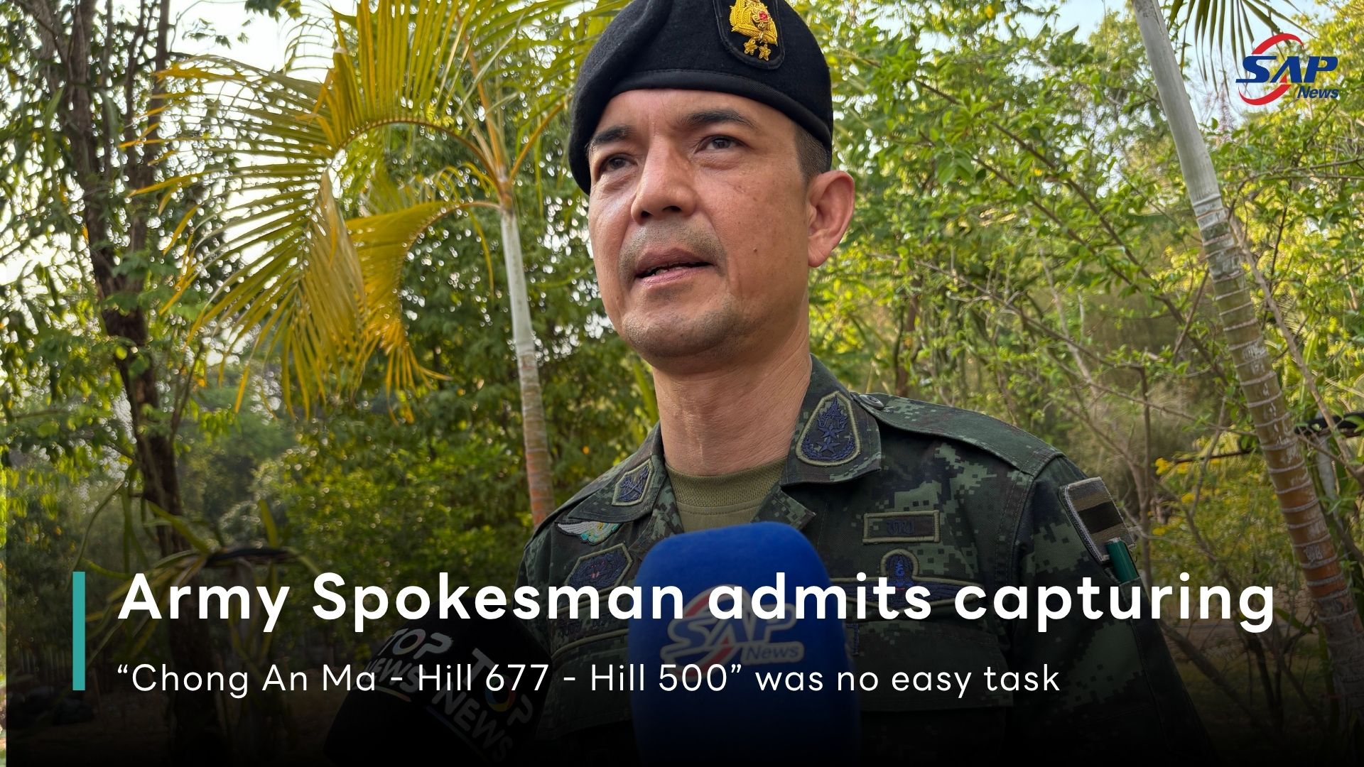 Army Spokesman admits capturing “Chong An Ma - Hill 677 - Hill 500” was ...